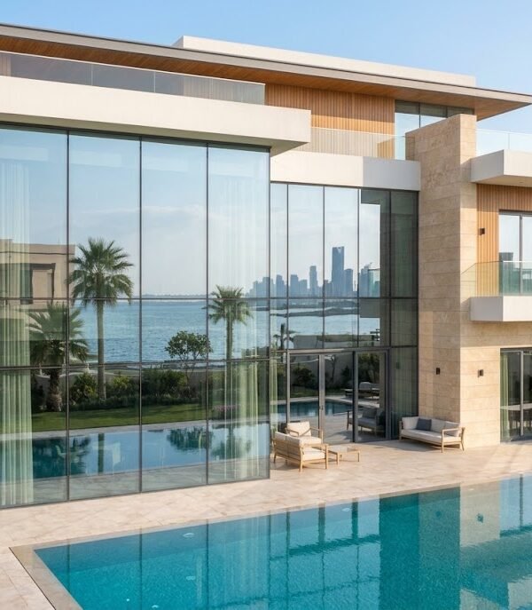 تنظيف الزجاج بحي الشاطئ بجدة وواجهات الفلل